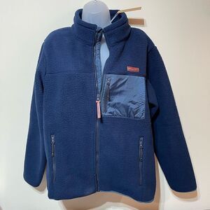 Simple Southern Mens Sherpa Jacket Med Blue NWT